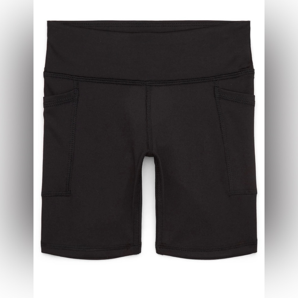 🔴 3/$12 Athletic Works’‎ Girls Black Bike Shorts! NWT! Size Large!